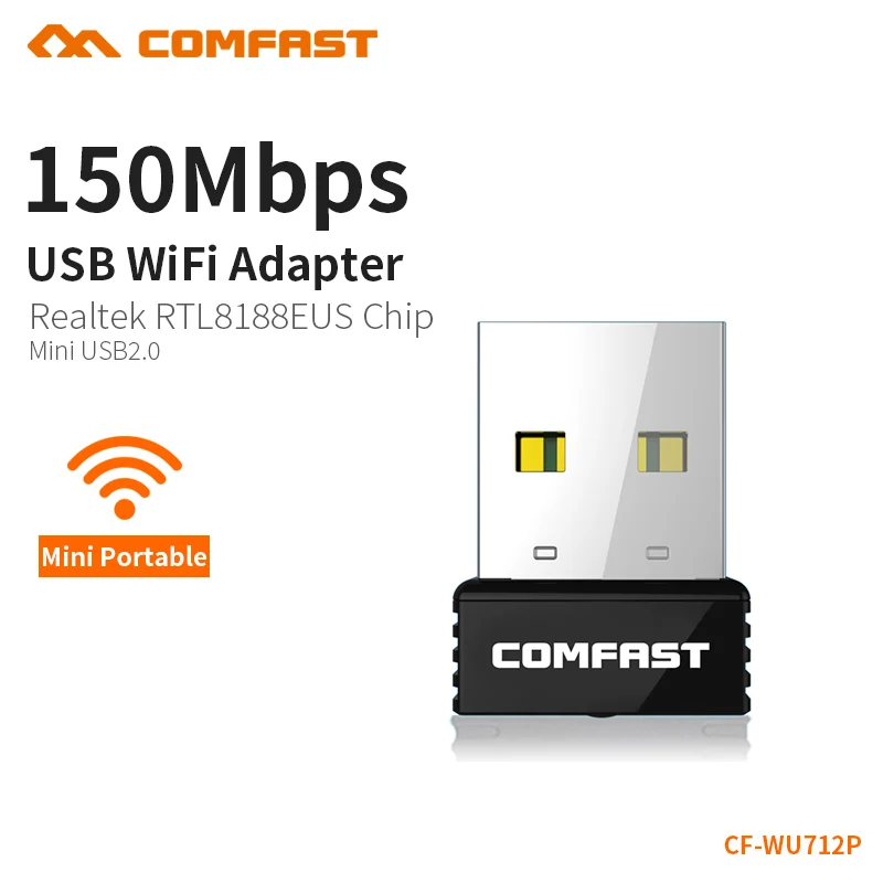 COMFAST 150 Мбит/с мини беспроводной USB WiFi адаптер внешняя беспроводная Wi Fi приемник