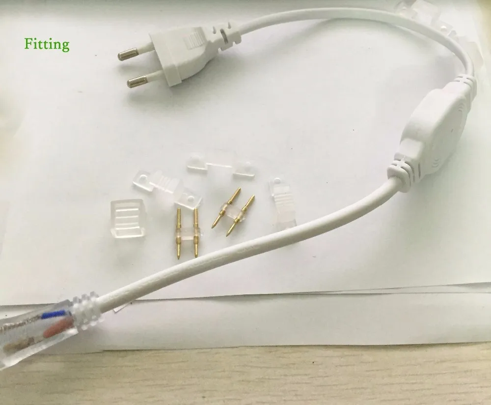 LAIMAIK SMD3014 светодиодная лента AC 220в 120 светодиодный/м гирлянды ленты IP67 Водонепроницаемый светодиодный свет Газа+ ЕС Подключите открытый светодиодный полосы света