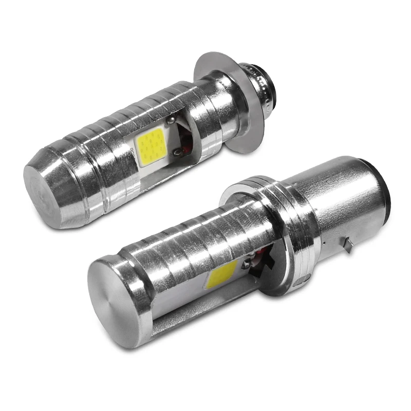 Gfoloza 1 шт. H6 BA20D светодиодный фонарь для мотоцикла H6M P15D светодиодный Moto Hi/Lo луч лампы для мотоцикла Скутер мопед фары 12 Вт белый