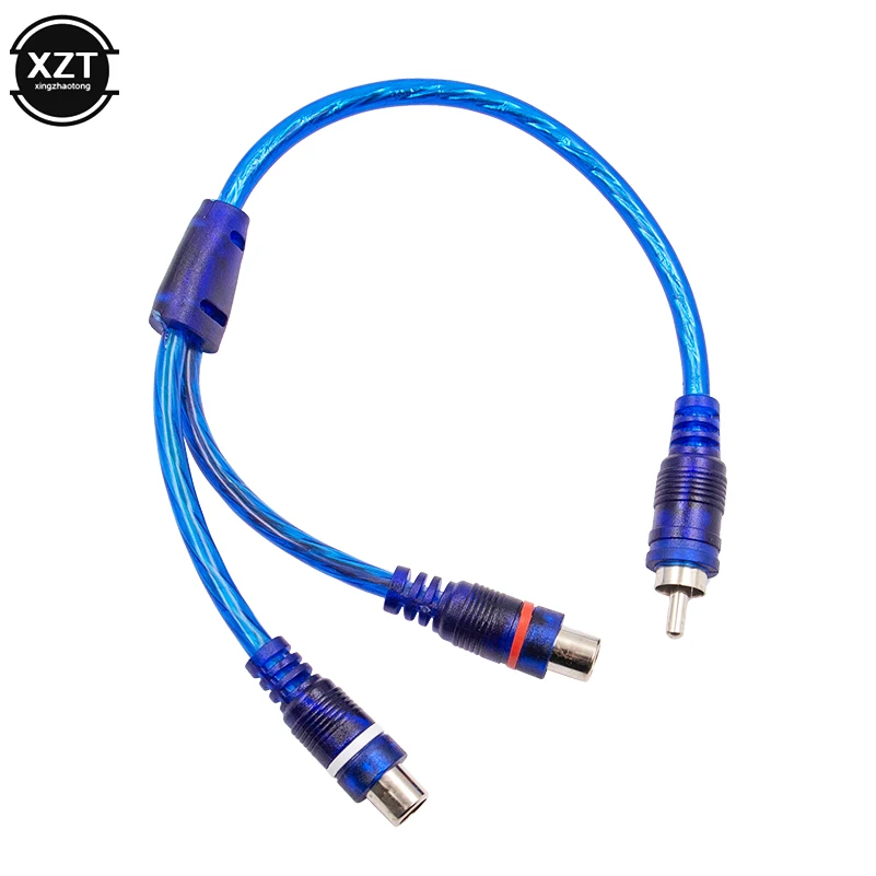 Высокое качество 25 см аудио 1 RCA папа 2 Женский Y сплиттер кабель конвертер Шнур