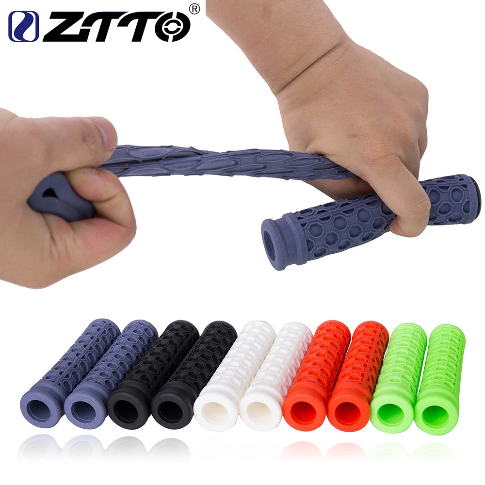 1 пара ZTTO MTB рукоятки руля для горных велосипедов подходит из настоящего силикона