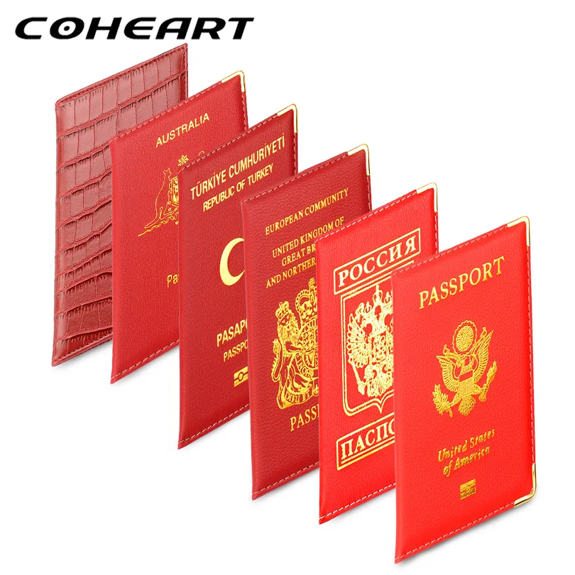 Обложка для паспорта COHEART из натуральной кожи кошелек мужчин и женщин тонкая