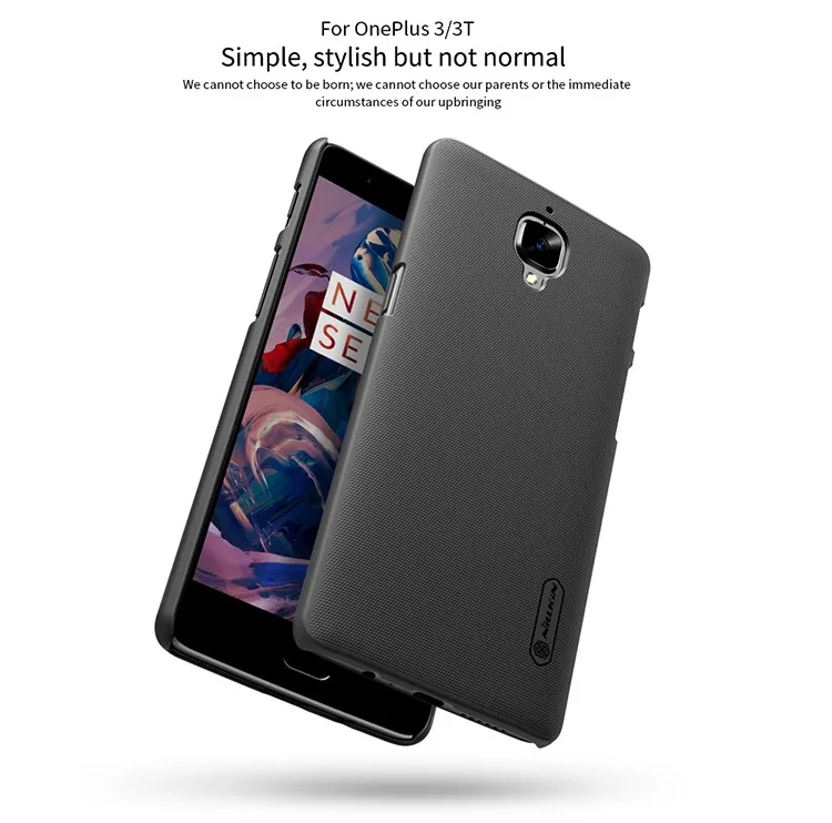 Nillkin матовый защитный ПК Жесткий Чехол для телефона для oneplus 3 3T oneplus 3T чехол Пластиковая Задняя крышка защитная оболочка для oneplus 3