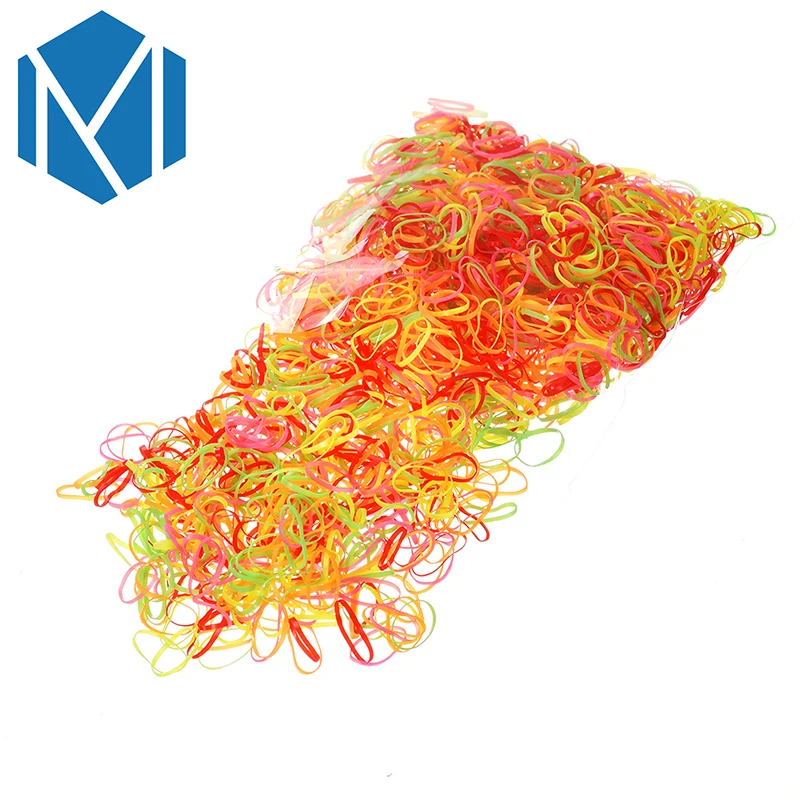 Одноразовые резинки для волос M MISM 1 сумка = 600/2000 шт. цветные прически хвостиком из