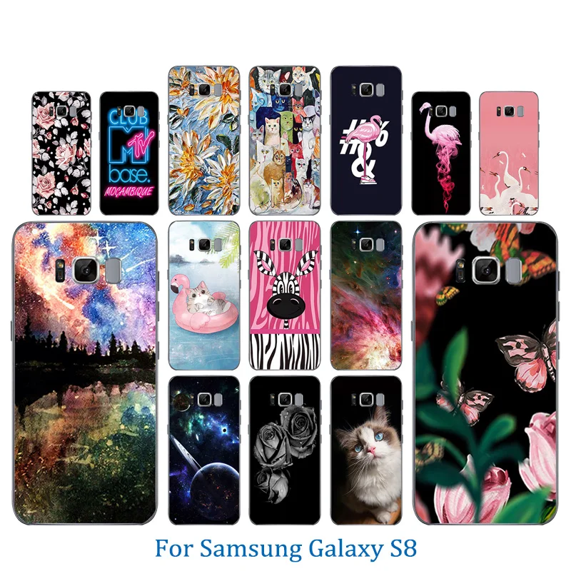 Чехол для телефона Samsung Galaxy S8 прозрачный ТПУ Мягкий силиконовый чехол задней