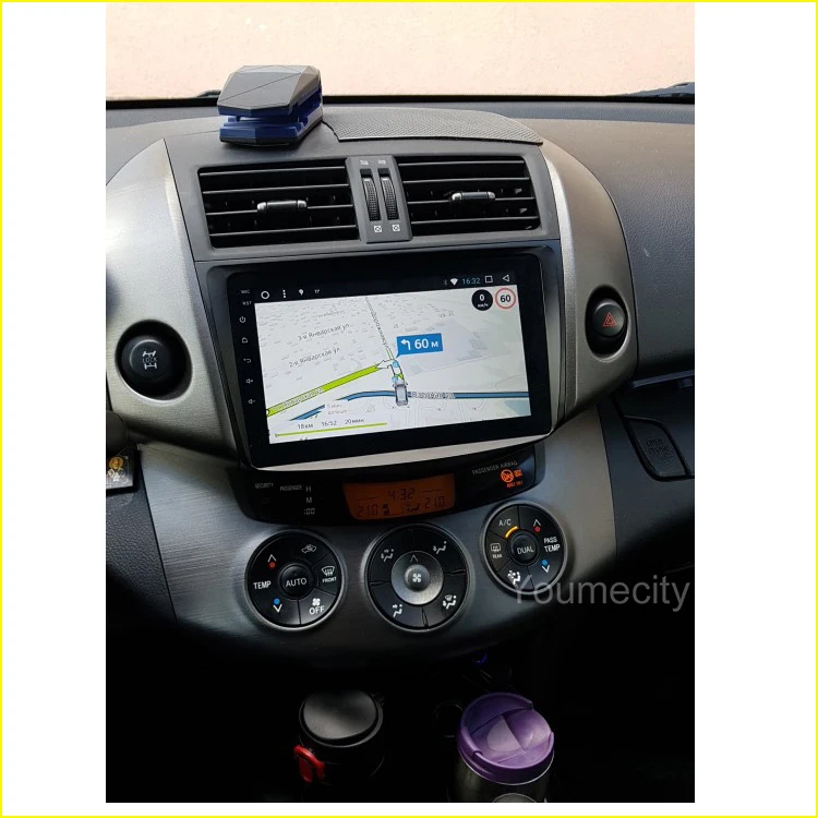 Автомобильный dvd-плеер Youmecity Android 9,0 для Toyota RAV4 Rav 4 2007 2008 2009 2010 2011 2 din 1024*600 gps навигация wifi Восьмиядерный