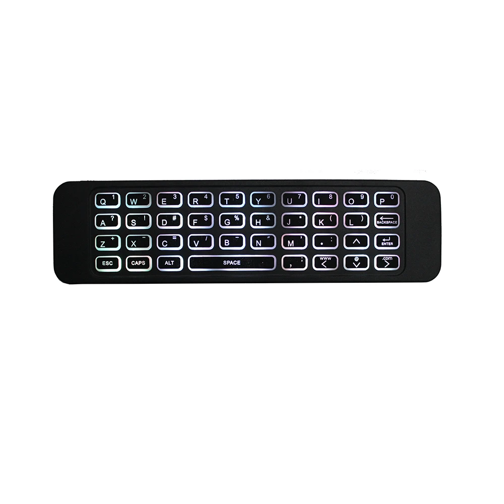 T3 6-Axis Gyro AirMouse 2,4G Беспроводной 7 видов цветов с подсветкой Smart RemoteControl с QWERTY клавиатура для X2/X3 Pro/AM6 Android ТВ коробка