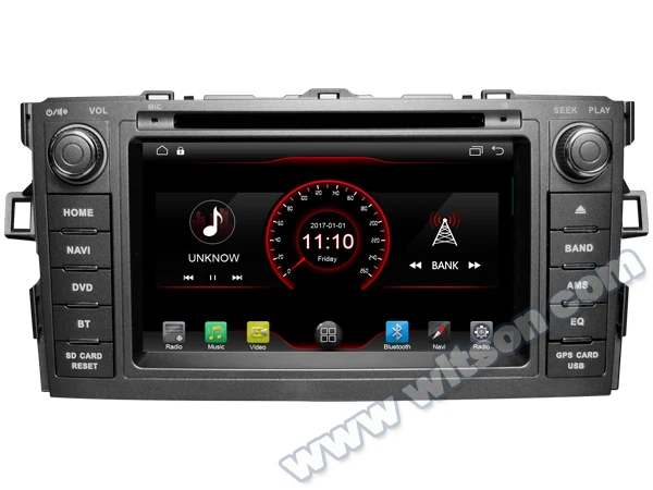 WITSON Android 9 1 2 Гб RAM 16 FLASH CAR RADIO для TOYOTA AURIS 2007 2011 GPS Авто Стерео навигация + DAB OBD TPMS DVR