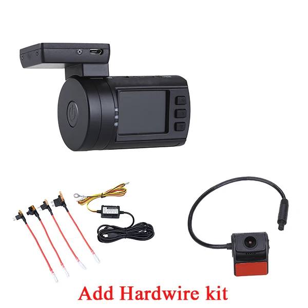 Add Hardwire kit Blueskysea мини 0906 видеорегистратор 1080P Двойной Автомобильный видеорегистратор gps DVR Автомобильный видеорегистратор обновленный мини 0806 видеорегистратор - Название цвета: Add Hardwire kit
