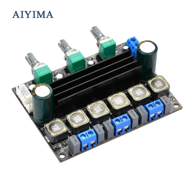 AIYIMA 100 Вт аудио усилители TDA3116D2 2 1 HIFI цифровой стерео сабвуфер усилитель мощности |