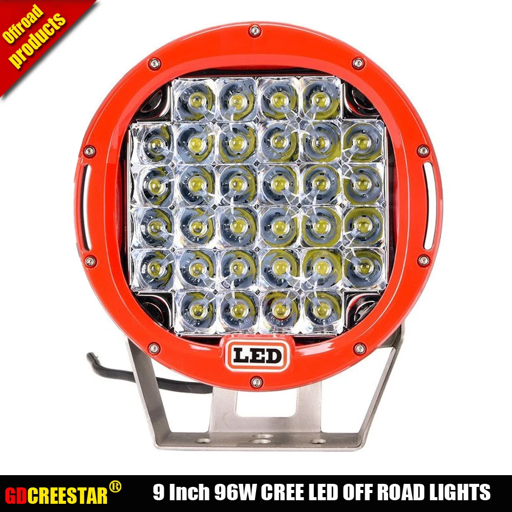 9 дюймовый светодиодный рабочий светильник 96 Вт 12 В 24 4x4|led work light|led light 12v4x4 lights |