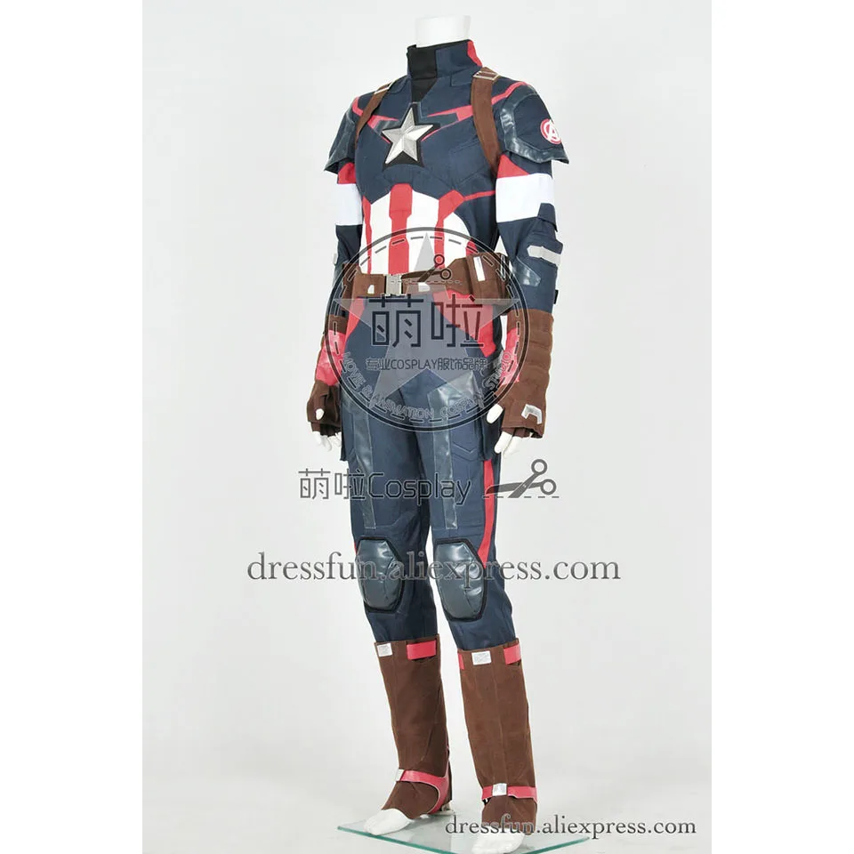 Мстители эра Альтрона Косплей Стив Роджерс Капитан Америка костюм