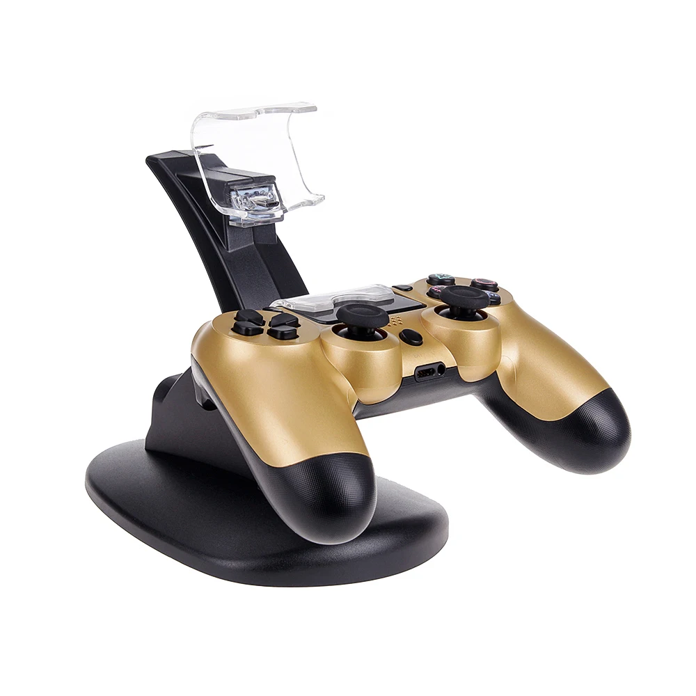 Rovtop Dual USB PS4 контроллер Зарядное устройство Док-станция светодиодный Подставка для зарядки Колыбель для sony Playstation PS4 Pro тонкий контроллер Z2