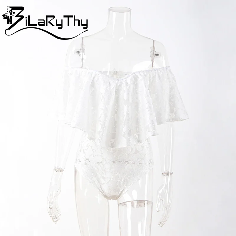 Bilarythy выдалбливают Кружево короткие Комбинезоны для женщин ползунки сексуальная