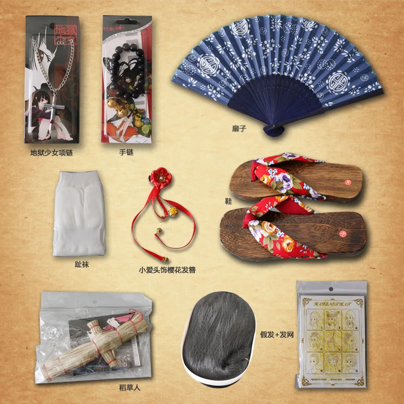 Лидер продаж аниме костюм для девочек Supia yisol Jigoku Shoujo Enma Ai костюмированной