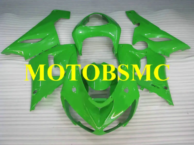 Набор обтекателей для мотоцикла KAWASAKI Ninja ZX6R 636 05 06 ZX 6R 2005 2006 ABS пластик все зеленые