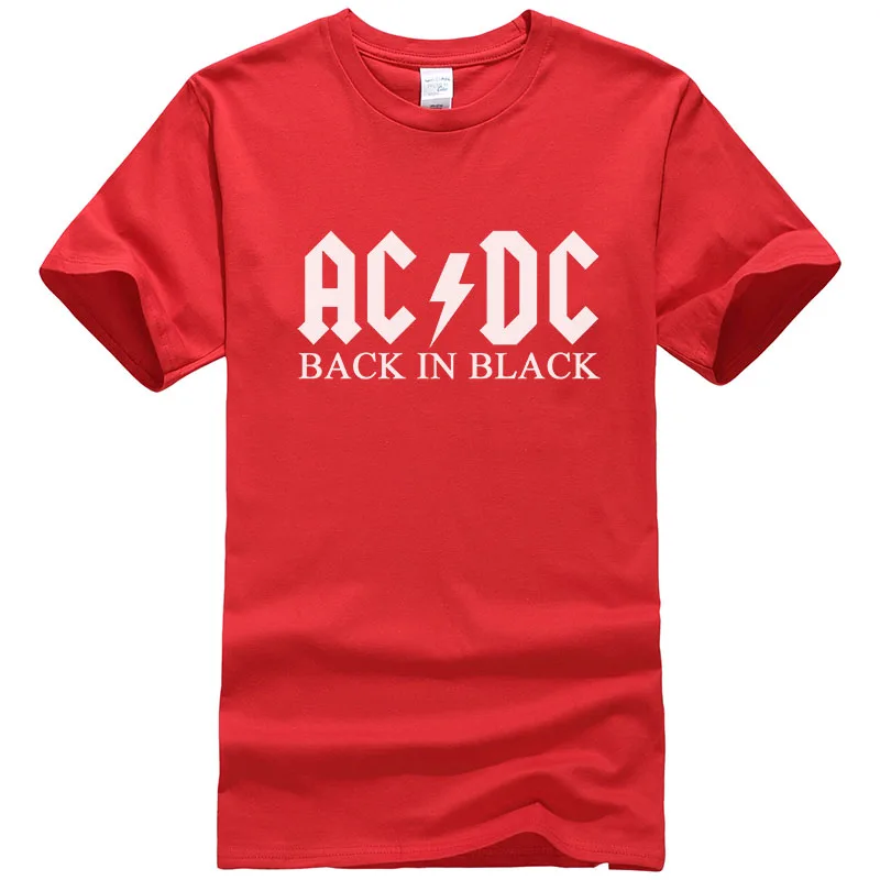 5 Стиль,, хлопок, футболки AC DC, брендовая мужская футболка, металлическая рок-группа, футболки с принтом AC/DC, XS-2XL, T394 - Цвет: 5