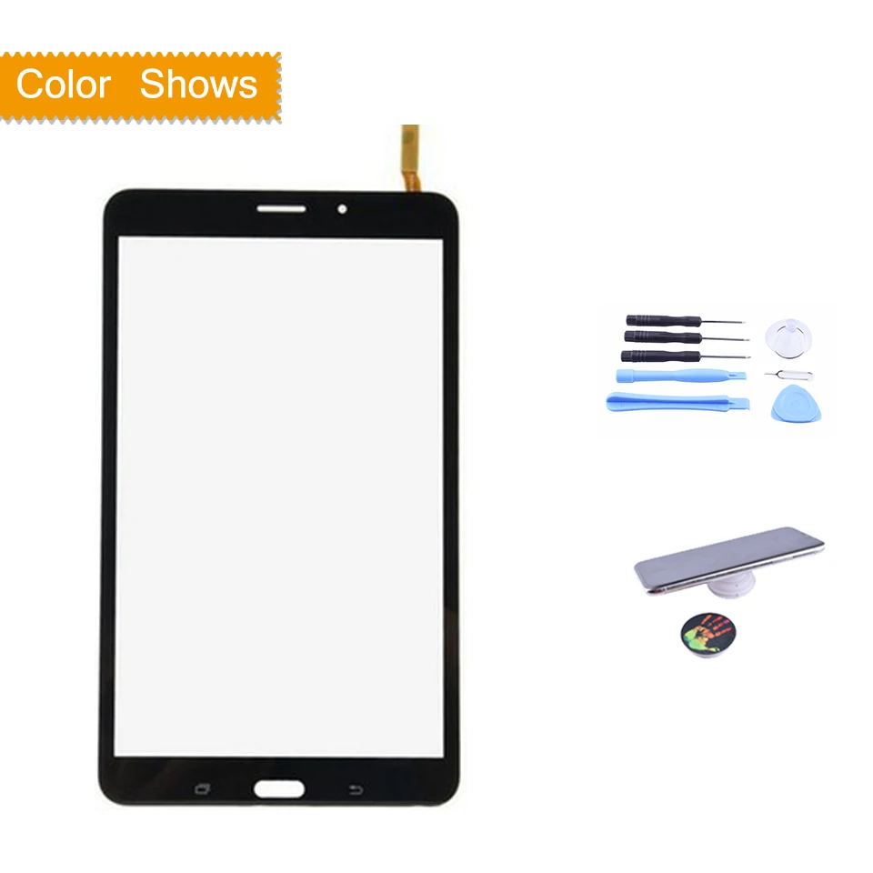 T331 black with gift Для samsung Galaxy Tab 4 8,0 SM-T331 T331 LTE T335 Wifi SM-T330 T330 сенсорный экран дигитайзер стекло передней сенсорной панели сенсорный экран - Цвет: T331 black with gift