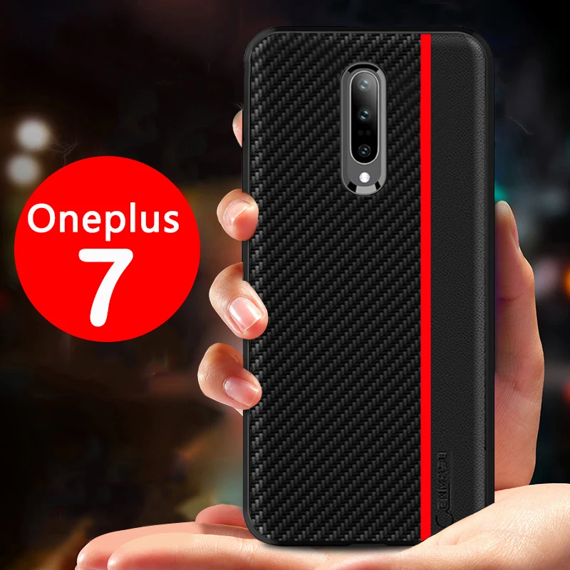 Для Oneplus 7 7T Pro чехол Оригинальное углеродное волокно текстура из искусственной кожи Защитная задняя крышка для Oneplus 7 Pro 6 6t 5 5t чехол Fundas