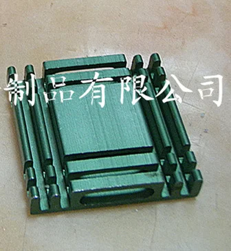 100pcs Thermal radiator oxide green aluminum heat sink 28*5.8*28MM CPU radiator/Routing chip electronic radiator