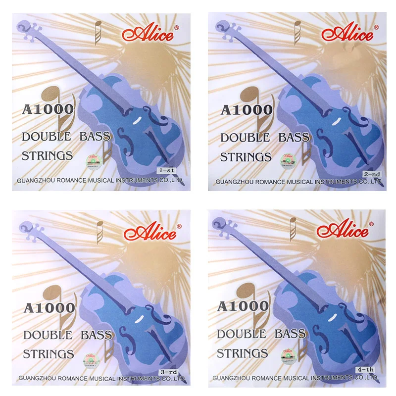 Алиса двойные бас струны A1000 4 стальной сердечник Мельхиор намотки