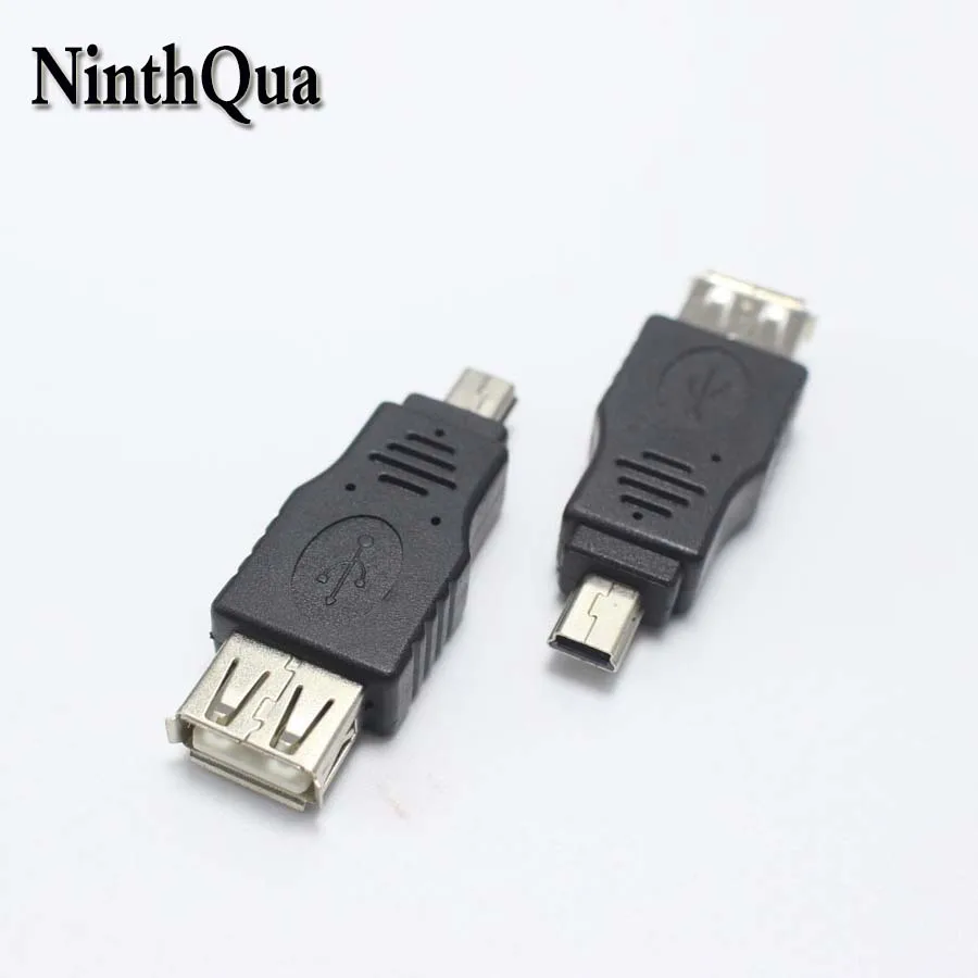 1 шт. USB AF гнездовой разъем для мини штепсельный адаптера Женский к мужчине OTG