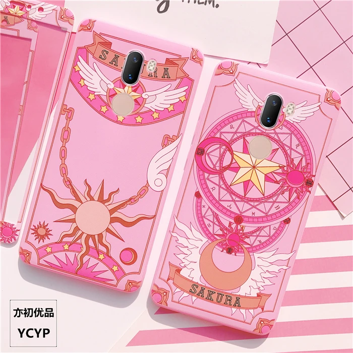 Чехол для Xiaomi Mi8 Cardcaptor Sakura + пленка из закаленного стекла мультяшный чехол Mi6 / 6X Mi 5X
