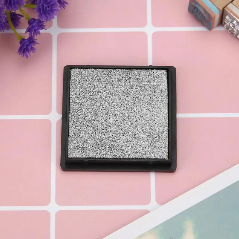 1 pc 4cm Ink Pad Stamp for Scrapbooking Colorful Inkpad Sealing Decoration Fingerprint Stencil Card Making DIY Stamp Crafts