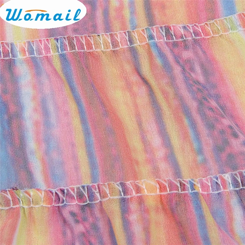 Женский пляжный Шифоновый Сарафан Womail свободный сарафан с рукавами фонариками и