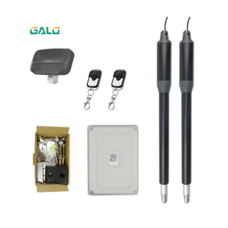 kit e AC110~ 220 V линейный привод червячный механизм автоматический поворотный затвор открывалка/фотоэлементы, лампа, кнопка, gsm, клавиатура, удаленный Цвет опционально - Цвет: kit e