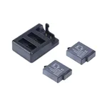2 шт. батареи для GoPro Hero5 6 7 8 +, аккумуляторы и пульт дистанционного управления, зарядное устройство, тройное зарядное устройство для GoPro 7 TELESIN Wifi Control ler