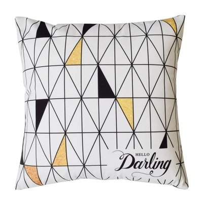 Прямая поставка супермягкое бархатное покрытие для подушки белый и черный Mrable