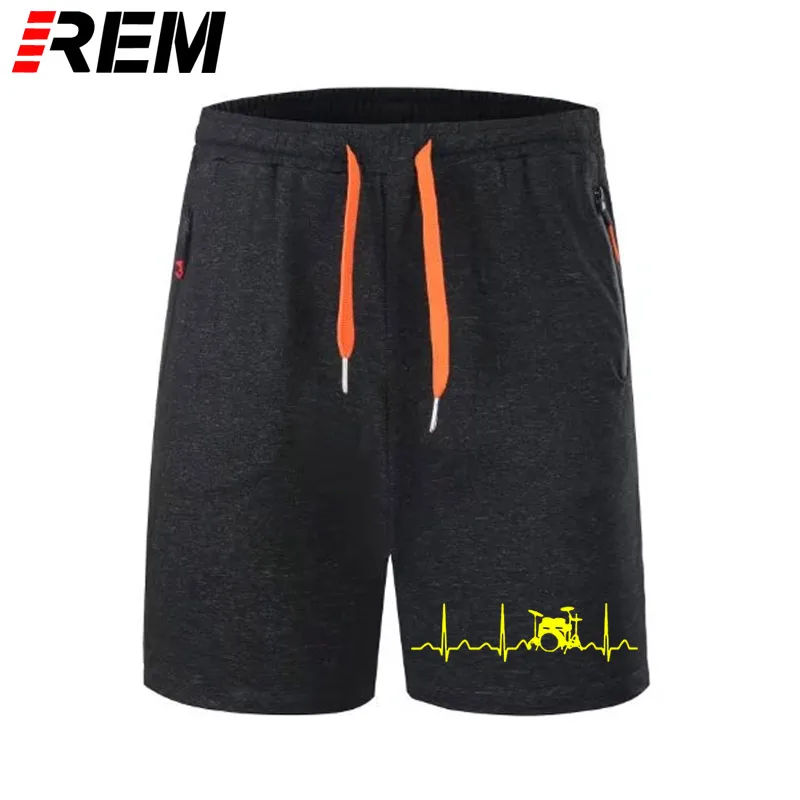 

REM Custom Printed panties Men'S short pants Top O-Neck Drums Drummer Heartbeat scanties breechcloth