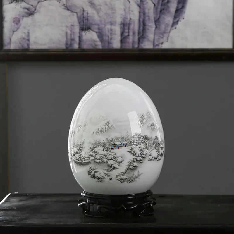 Керамическая ваза Цзиндэчжэнь для украшения дома в скандинавском стиле гостиная