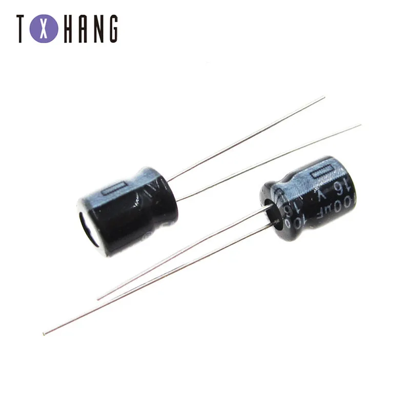100/200 шт электролитические конденсаторы 16V 100 мкФ 5X7MM Алюминий конденсатор с