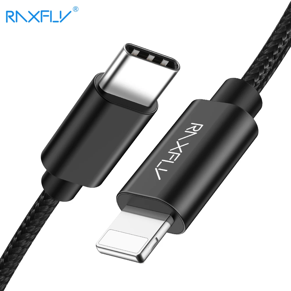 USB raxfly PD кабель освещения для type C кабель зарядки провода для iPhone Xr Max XS X 8 7 Plus USB C до 8 pin синхронизации данных для Macbook
