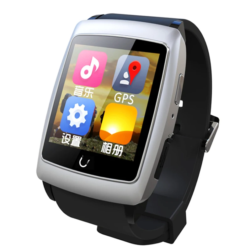 2016New Uwatch U18 Smart Watch Men Slim Waterproof Android 4.4 GPS Wifi Bluetooth Handsfree Passometer Sleep Tracker Wristwatch |
