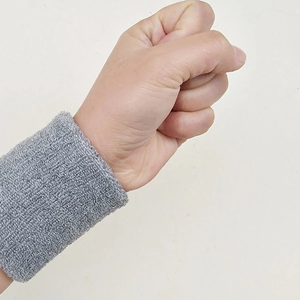 Gray Спортивная защита Sweatband Tower браслет Теннисный/баскетбольный/бадминтон поддержка запястья хлопок для тренажерного зала наручный Браслет Ремни - Цвет: Gray