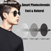 1 61 high index super tough coating photochromic grey single vision prescription lenses anti radiation uv400 color change fast