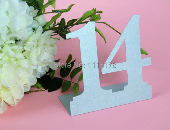 

Серебряные Простые самостоятельные таблицы с номерами 1-30, свадебные визитки, Детская Праздничная Свадебная визитка