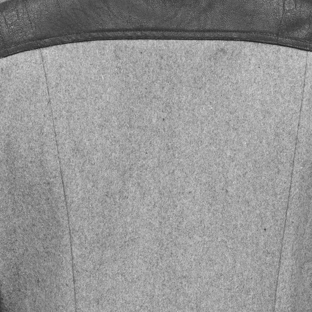 Женская куртка из искусственной кожи Modecrush черная приталенная с длинным рукавом