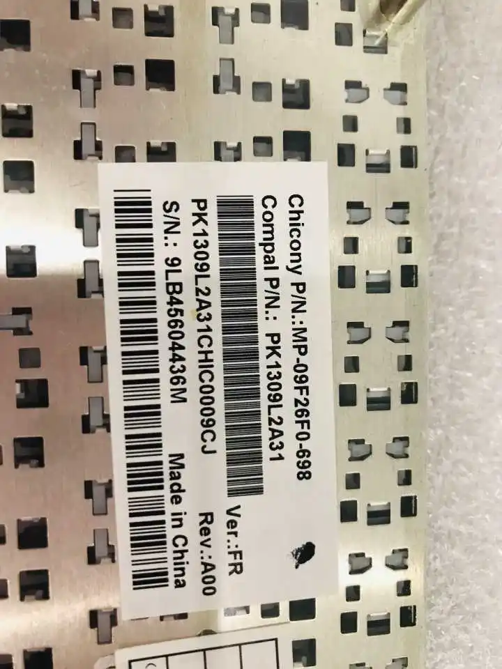 Клавиатура для ноутбука Dell Inspiron 11Z 1110 P03T MINI 10 1012 1018 MP-09F26F0-698 PK1309L2A31 VER FR REV A00