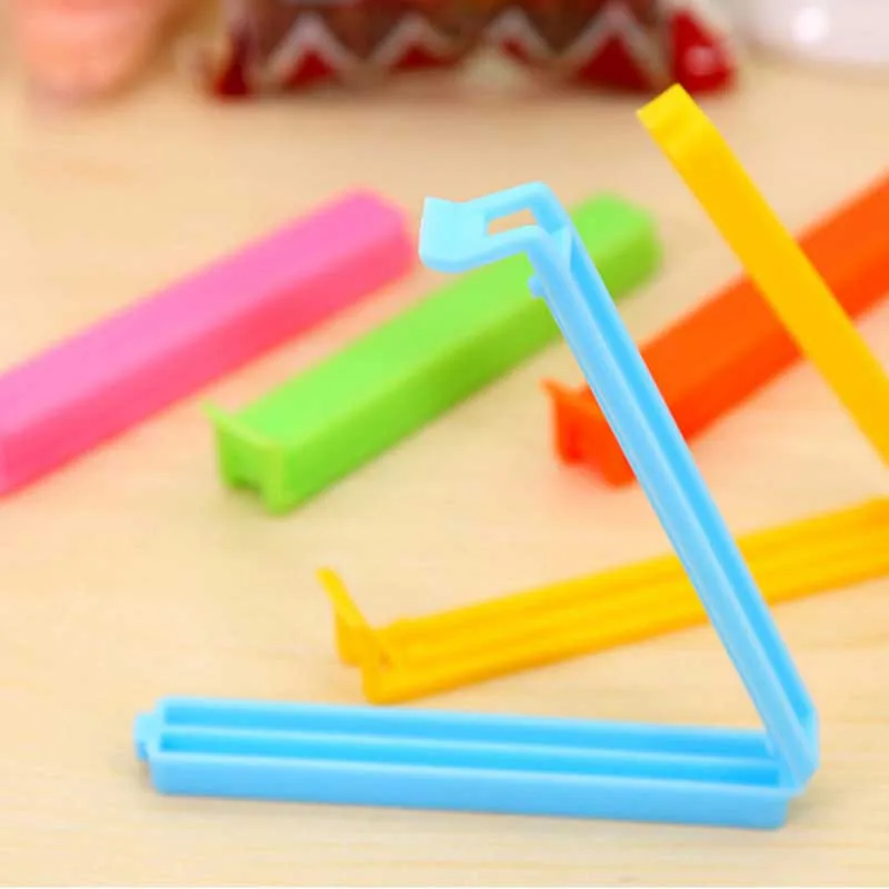 5 шт. Еда хранения уплотнения зажим Портативный большой размер 11 см в длину снэк