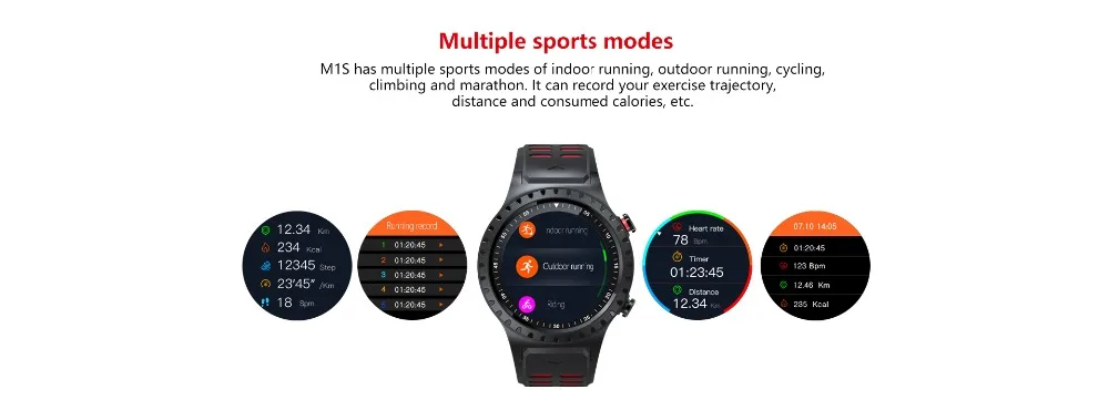 Умные часы M1, gps, sim-карта, Bluetooth, часы для звонков, IP67, водонепроницаемые часы, спортивные, умные часы для мужчин и женщин, для Android