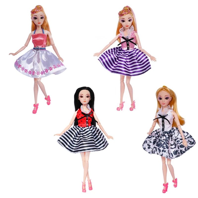 Новинка 4 предмета сказочное платье принцессы Одежда для кукол ручной работы