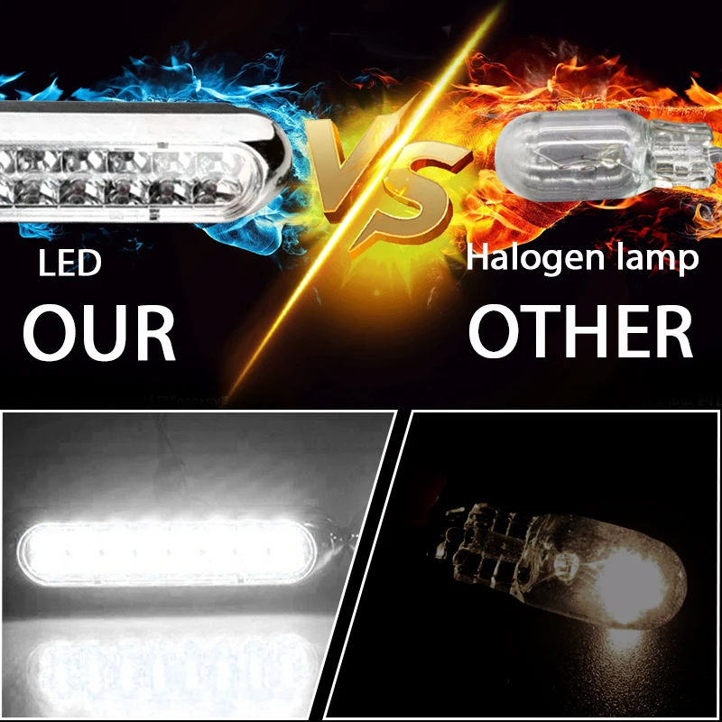 White 6000K DRL Fog Lamps Daytime Running Light Waterproof Universal Kit Day Auto Driving External | Автомобили и мотоциклы