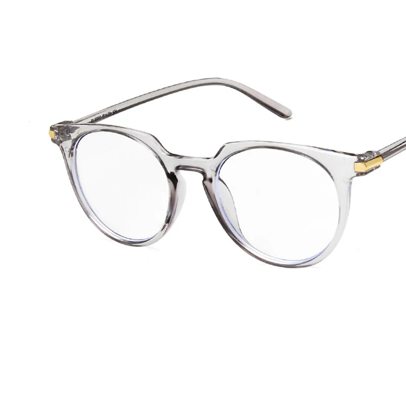 

New hot simple oval glasses frame fashion full frame retro flat mirror men and women can be equipped with myopia glasses frame.