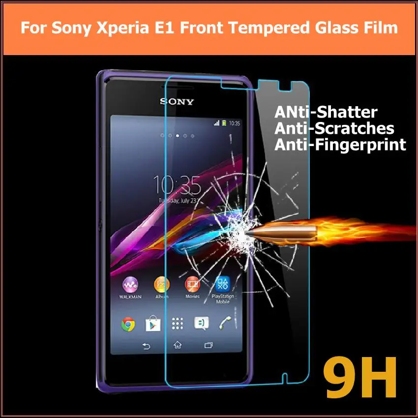 Лучшая пленка из закаленного стекла для Sony Xperia E1 E3 E4 E4g E5 стеклянная D2004 D2203 E2104 E2003
