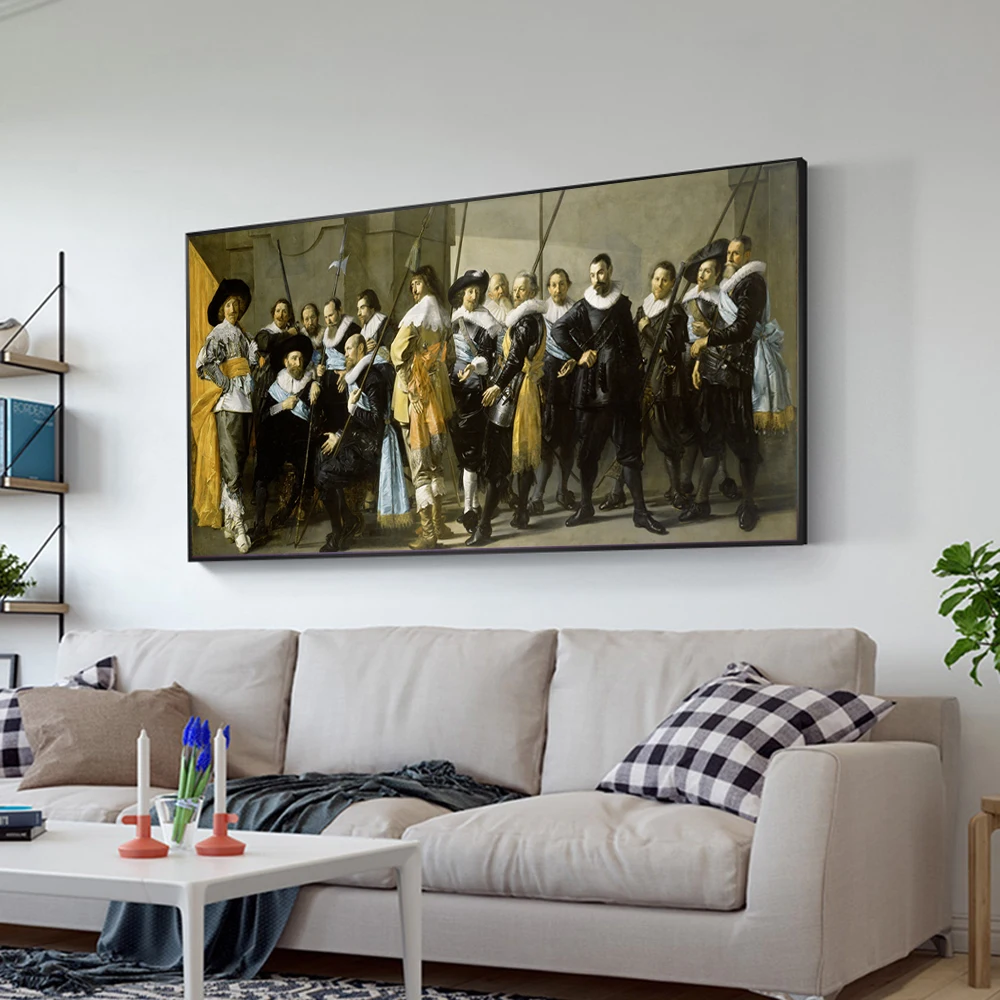 The Meagre Company Canvas настенные картины By Frans Hals Reproductions постеры и принты на холсте