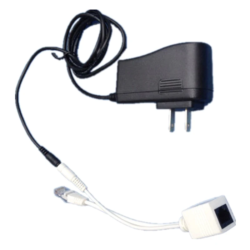 Кабель адаптер POE RJ45 инжектор + Сплиттер Комплект экранированная лента пассивная